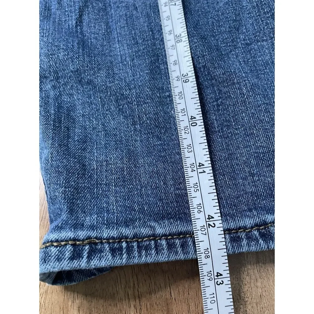 Levi Strauss Signature Straight Jeans Men's 40x32 Medium Wash Stretch Denim